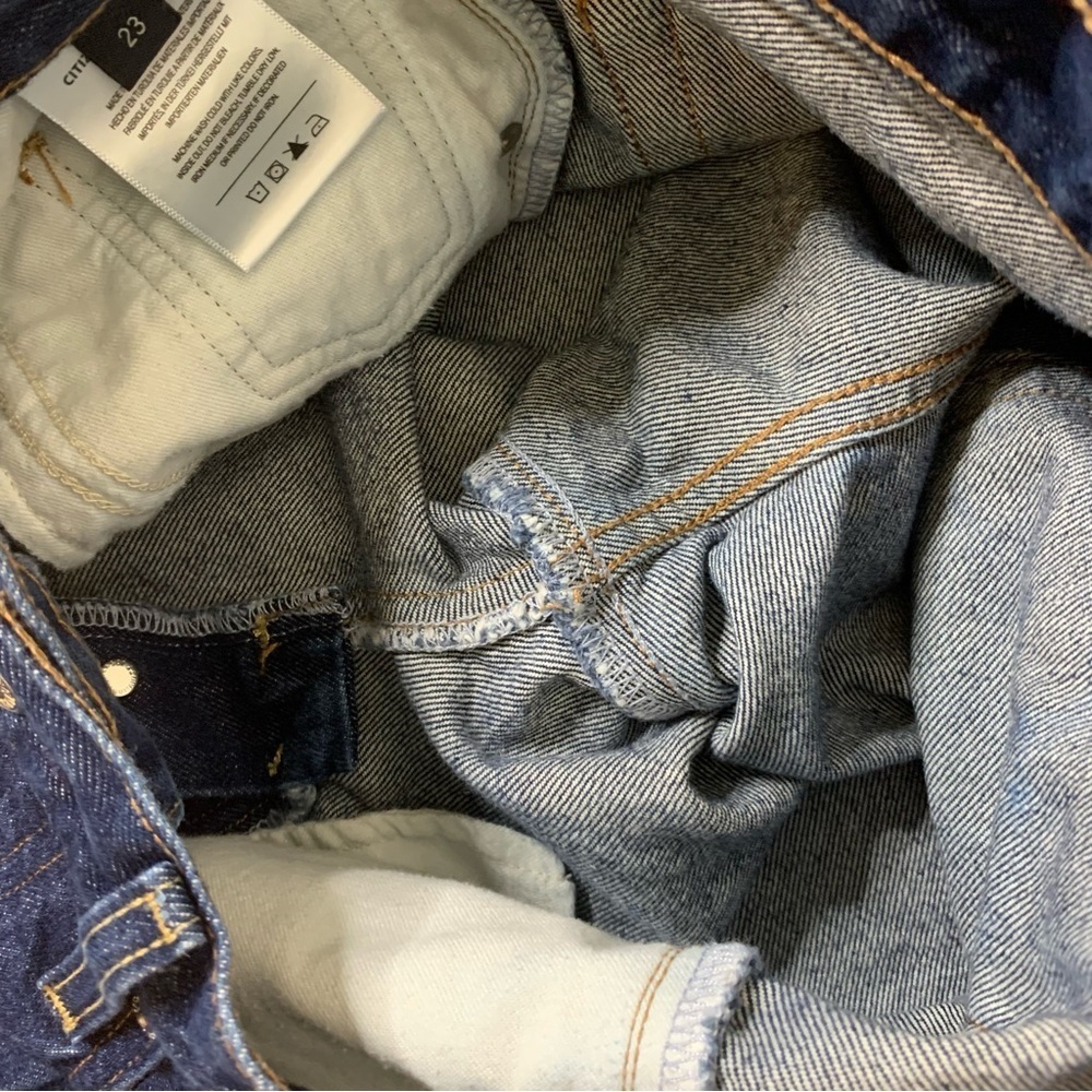 Citizens Of Humanity Womens Blue Beverly Slouch Boot Button Fly Jeans 23 - Picture 12 of 12